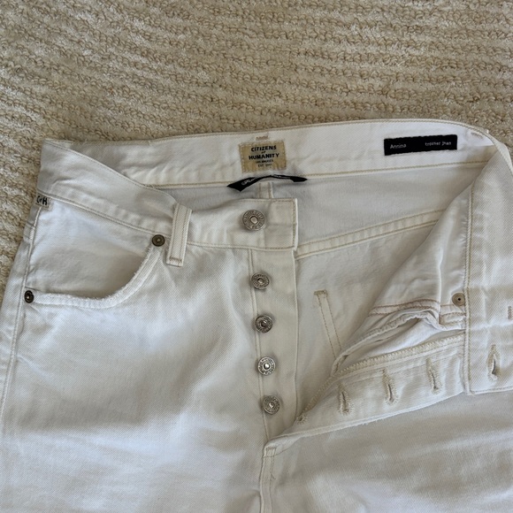 Cream Wide-Leg Pants - Picture 3 of 6